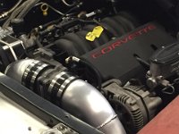 108  Cool Cold Air Intake pipes and MAF sensor, brushed to match the underhood theme