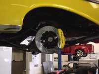 69  Rear brakes all plumbed.  These will be able to stop a train...and they might have to